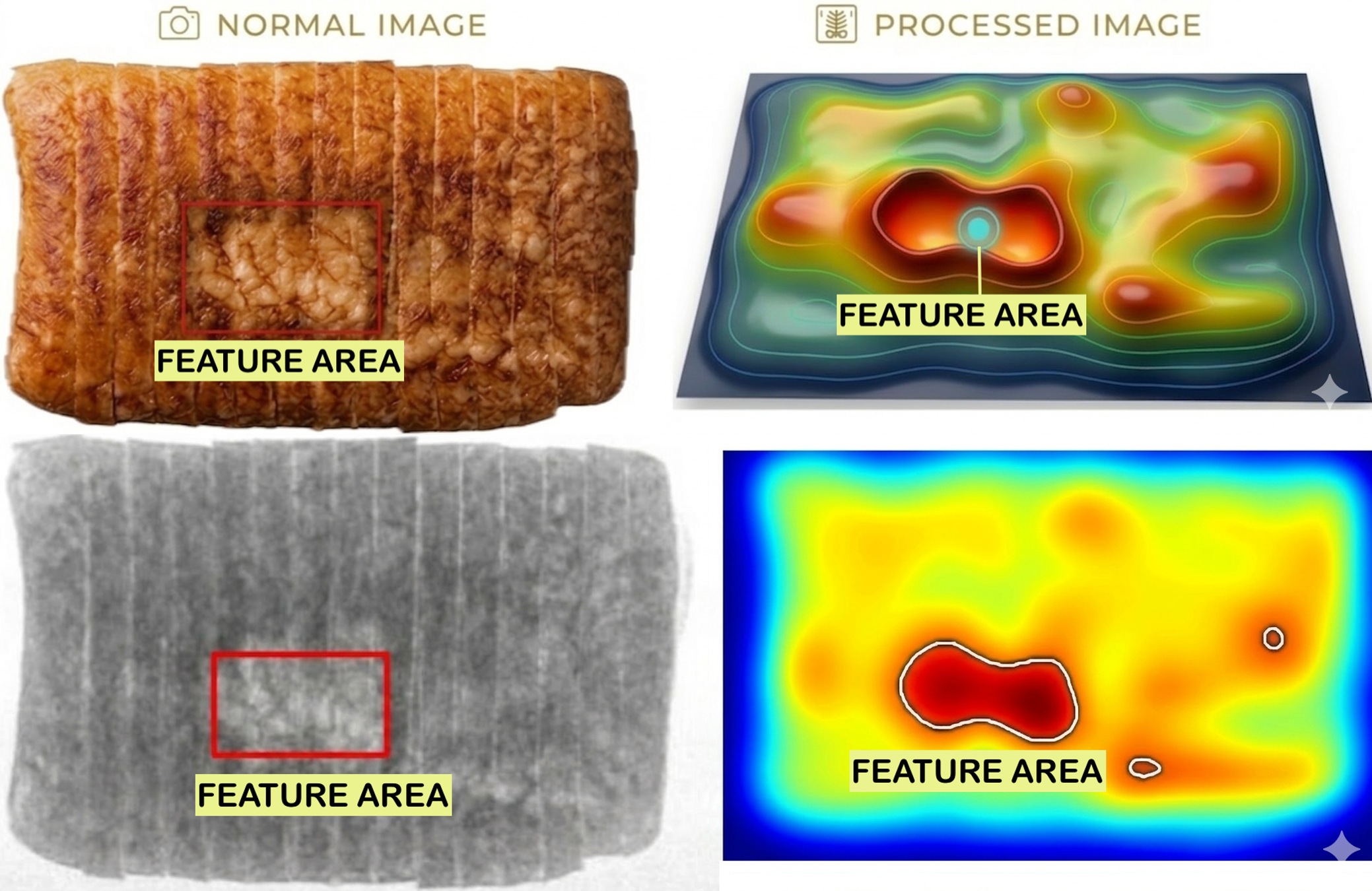 Cavern detection in baked products